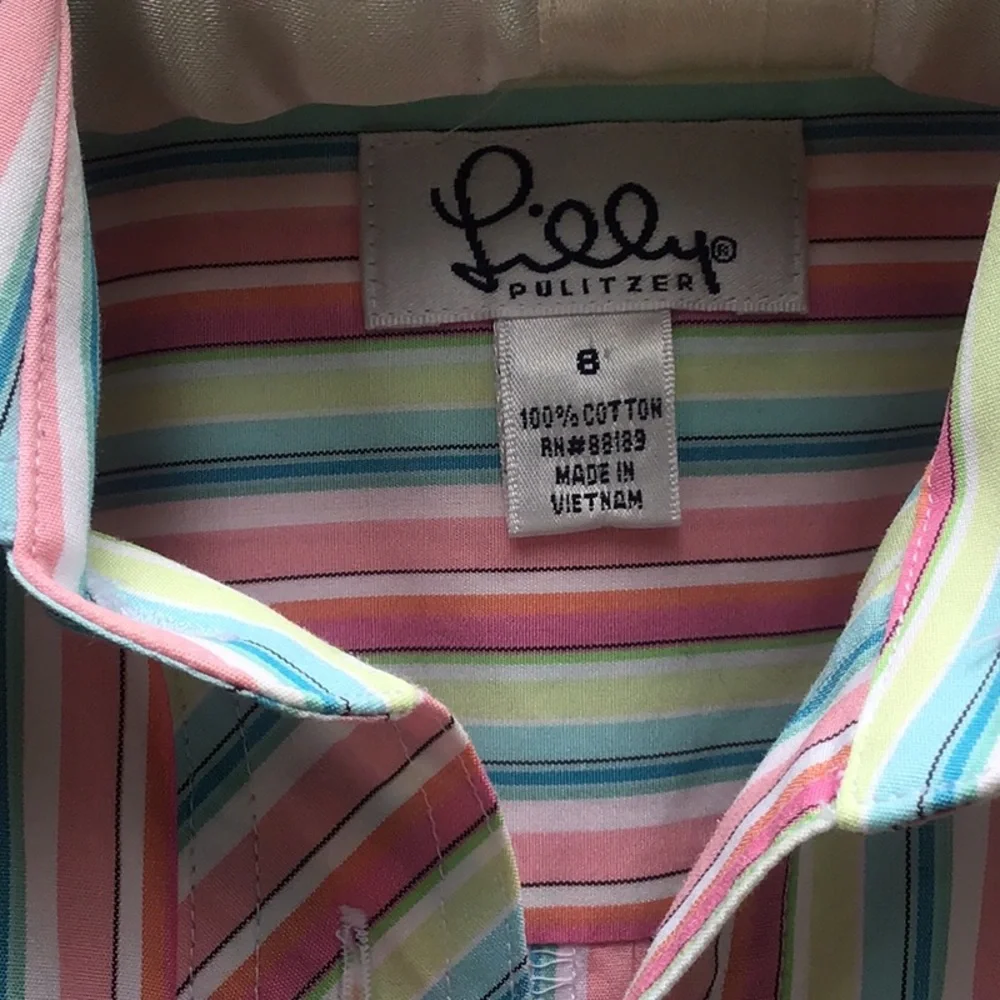 Lilly Pulitzer Cotton Striped Shirt Dress - Picture 2 of 6